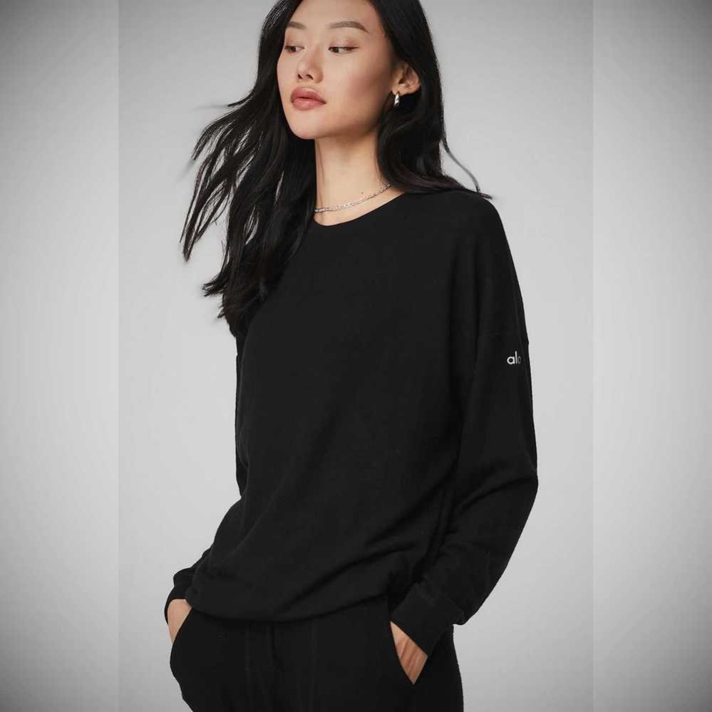 Pullover Alo Yoga Soho Mujer Negros | MX-73VOHP