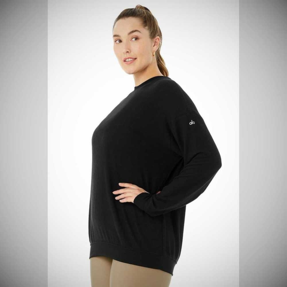 Pullover Alo Yoga Soho Mujer Negros | MX-73VOHP