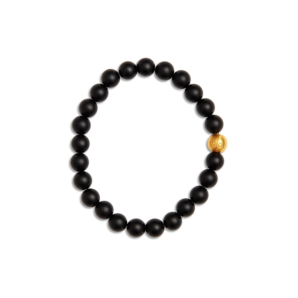 Pulsera Alo Yoga Black Onyx Mala Hombre Negros | MX-21HIBD