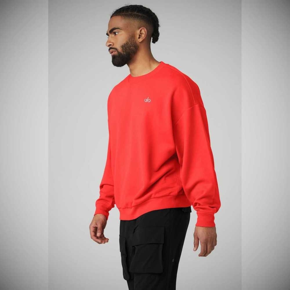 Ropa De Abrigo Alo Yoga Accolade Crew Neck Hombre Rojos | MX-35QSCP