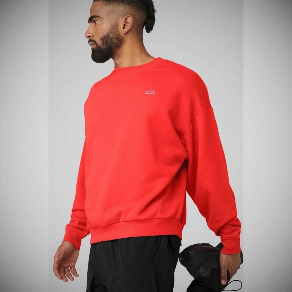 Ropa De Abrigo Alo Yoga Accolade Crew Neck Hombre Rojos | MX-35QSCP