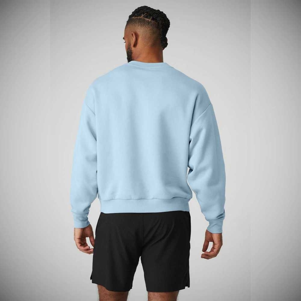 Ropa De Abrigo Alo Yoga Accolade Crew Neck Hombre Azules | MX-58HJFG