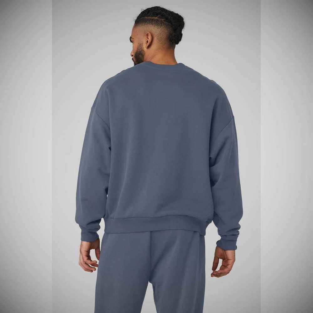 Ropa De Abrigo Alo Yoga Accolade Crew Neck Hombre Grises | MX-73JOSQ