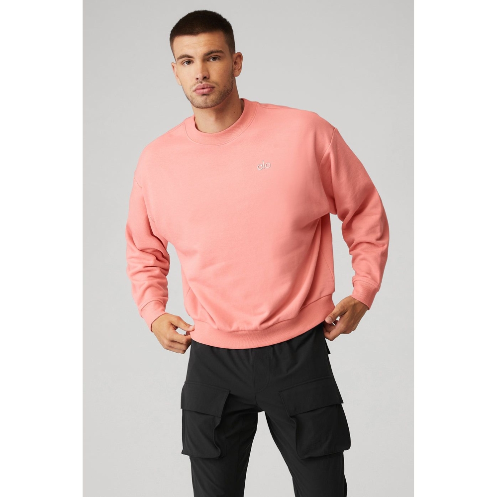 Ropa De Abrigo Alo Yoga Accolade Crew Neck Hombre Rosas | MX-81QMBT