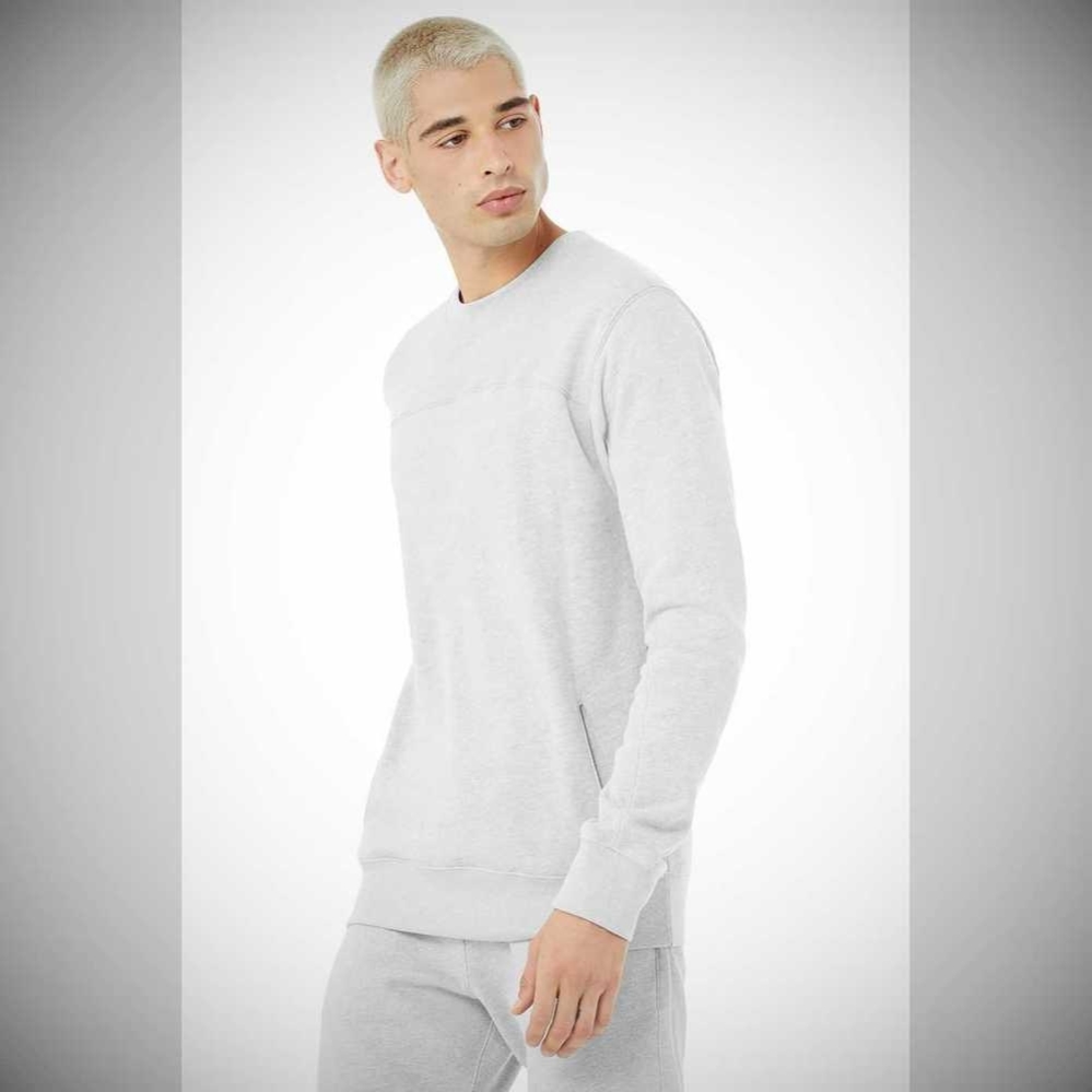 Ropa De Abrigo Alo Yoga Base Sweatshirt Hombre Grises | MX-18TAIH