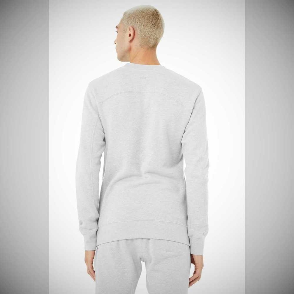 Ropa De Abrigo Alo Yoga Base Sweatshirt Hombre Grises | MX-18TAIH