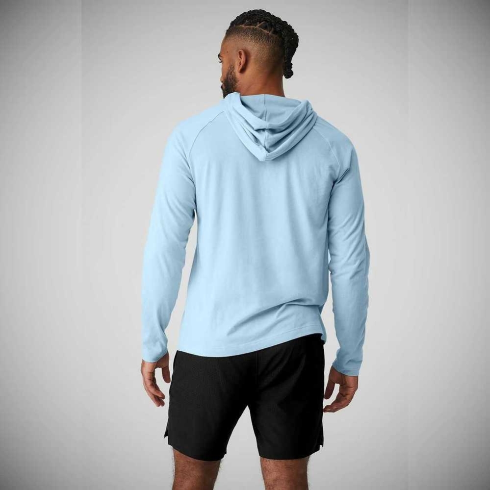 Ropa De Abrigo Alo Yoga Core Encapuchado Runner Hombre Azules | MX-08AIZK