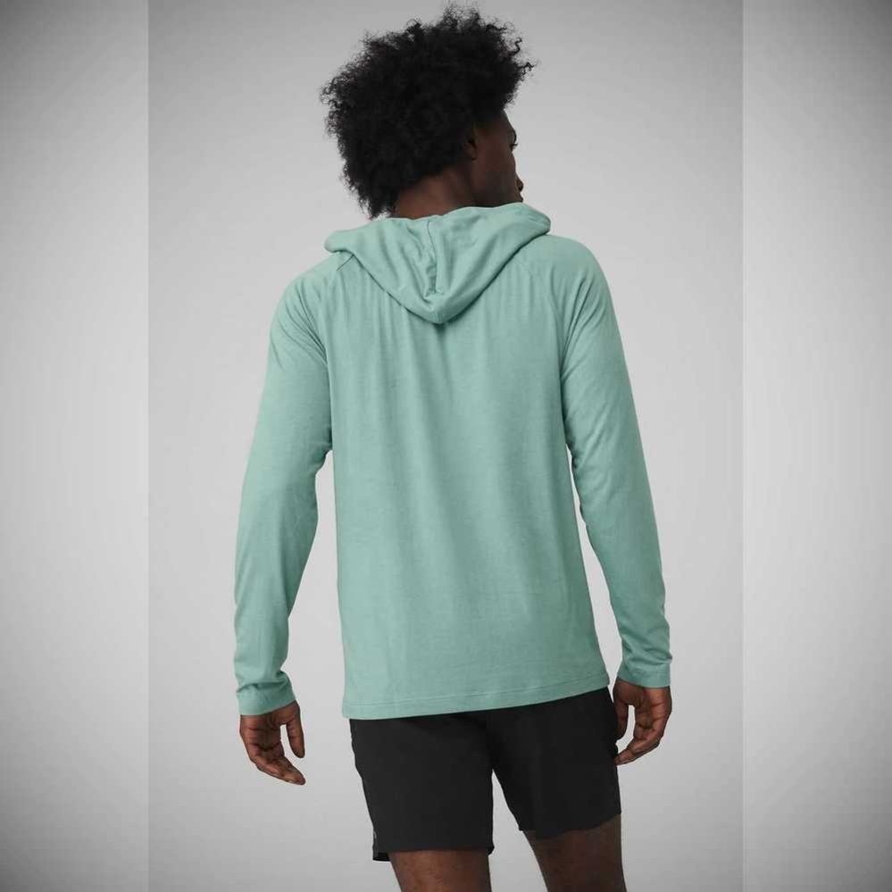 Ropa De Abrigo Alo Yoga Core Encapuchado Runner Hombre Azules | MX-47KOZB