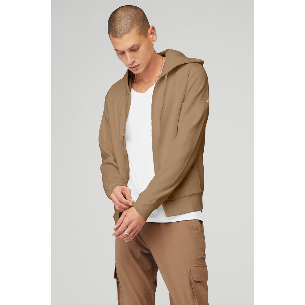 Ropa De Abrigo Alo Yoga Everyday Full Zip Hombre Marrom | MX-78HJUN