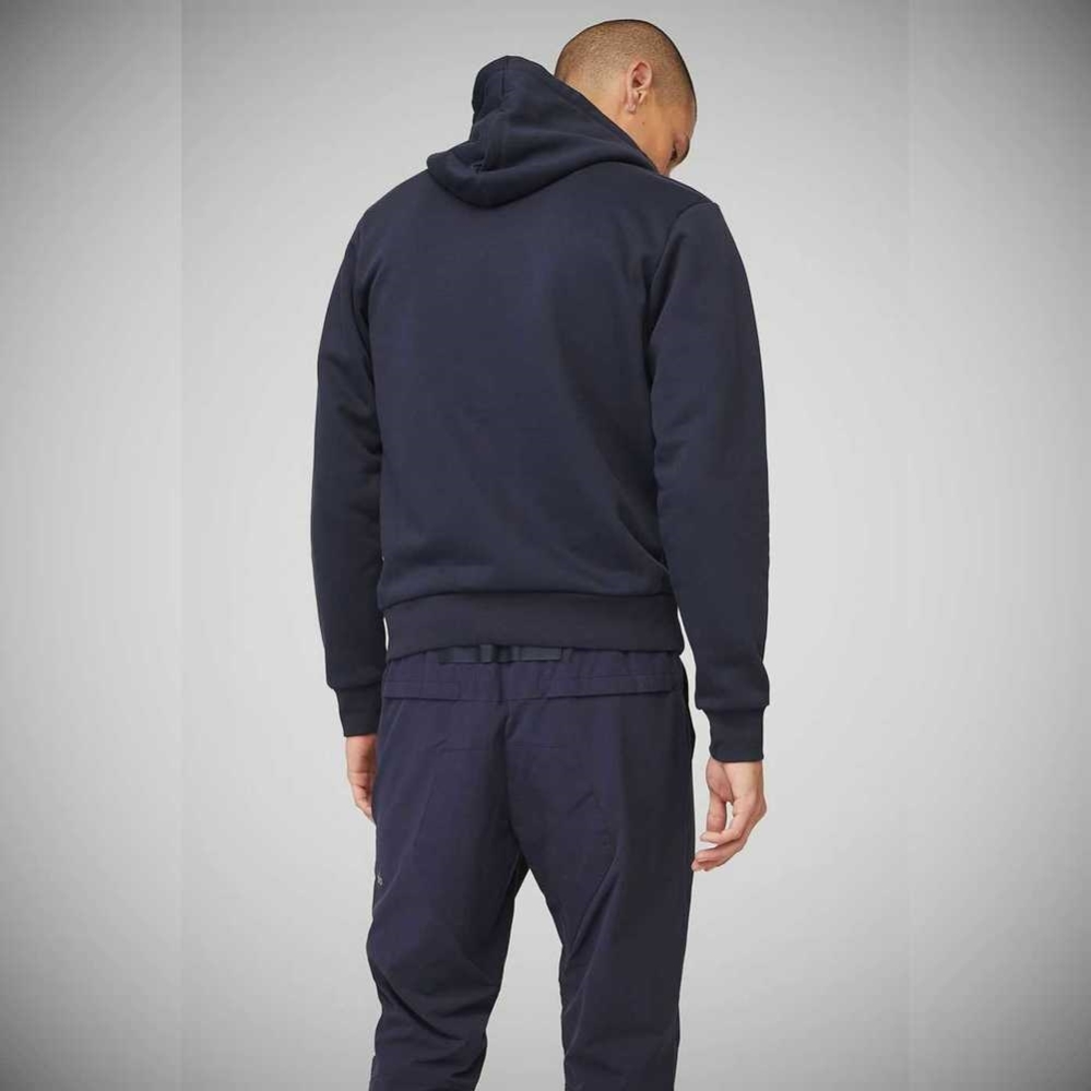 Ropa De Abrigo Alo Yoga Everyday Full Zip Hombre Azul Marino | MX-90KQUD