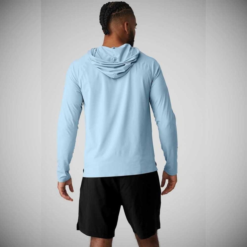 Ropa De Abrigo Alo Yoga Idol Encapuchado Runner Hombre Azules | MX-58VIJX