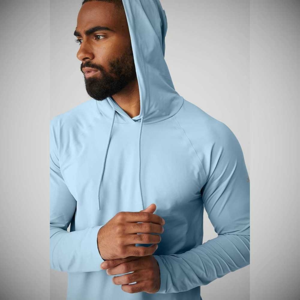 Ropa De Abrigo Alo Yoga Idol Encapuchado Runner Hombre Azules | MX-58VIJX