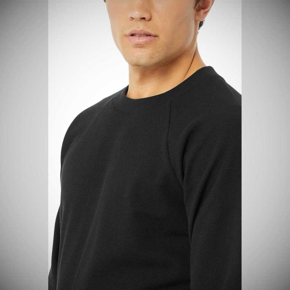 Ropa De Abrigo Alo Yoga Impel Sweatshirt Hombre Negros | MX-69PNFJ