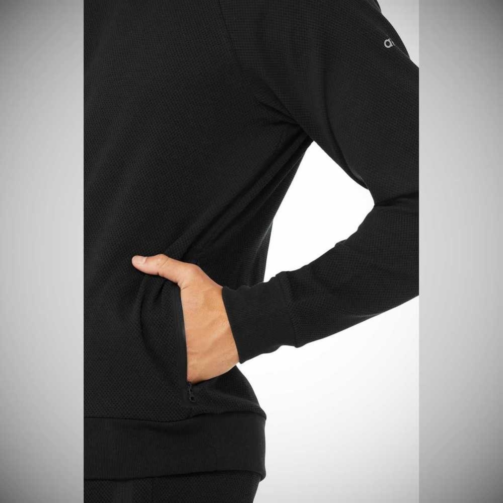 Ropa De Abrigo Alo Yoga Impel Sweatshirt Hombre Negros | MX-69PNFJ