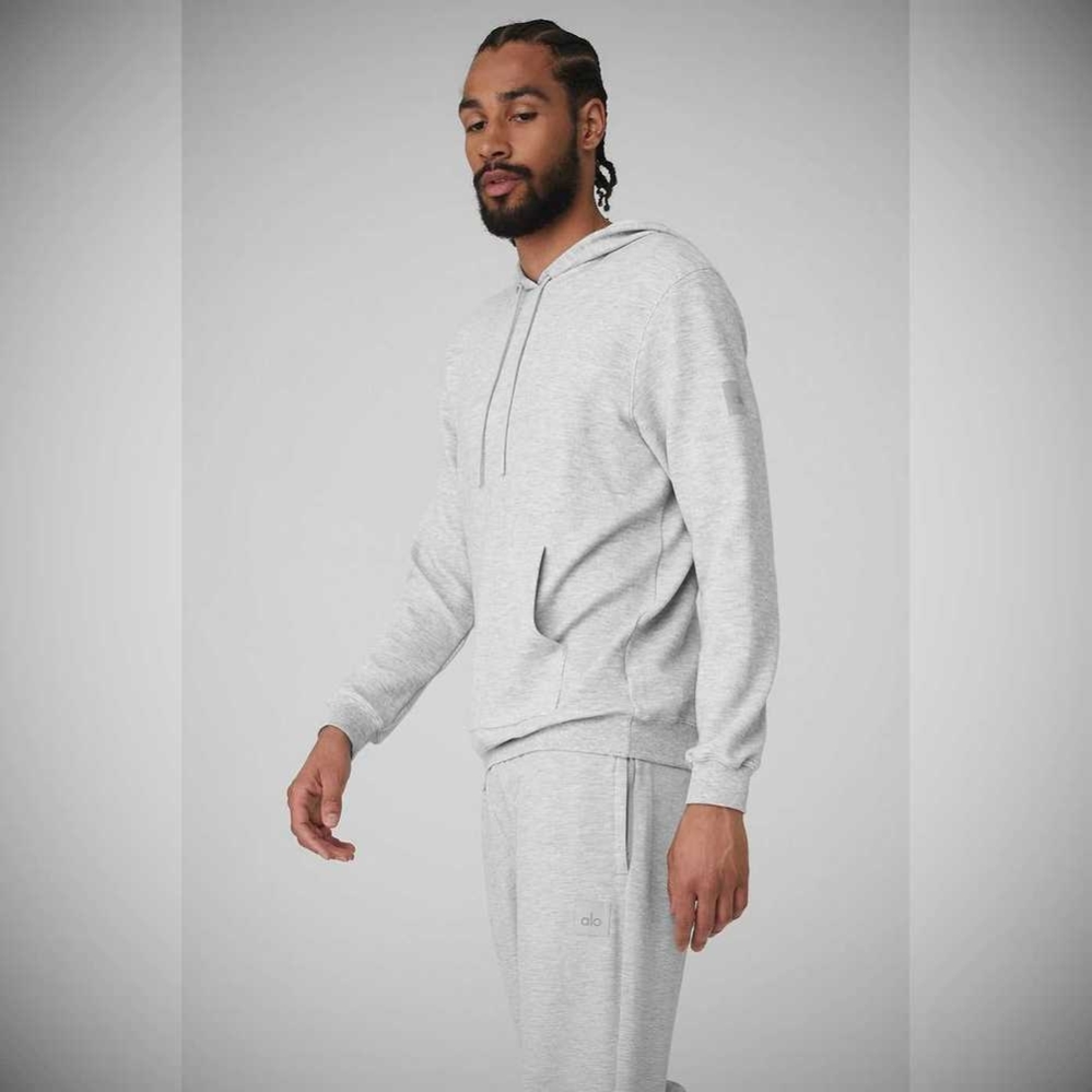 Ropa De Abrigo Alo Yoga Micro Waffle Fast Break Hombre Grises | MX-24WIEG