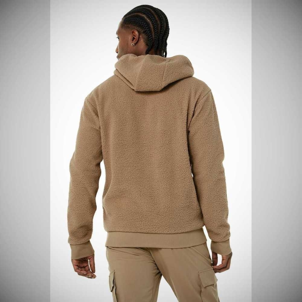 Ropa De Abrigo Alo Yoga Sherpa Hombre Marrom | MX-79QAGX