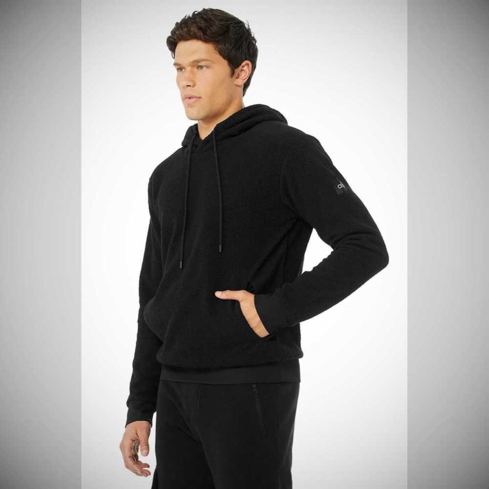 Ropa De Abrigo Alo Yoga Sherpa Hombre Negros | MX-85PQBW