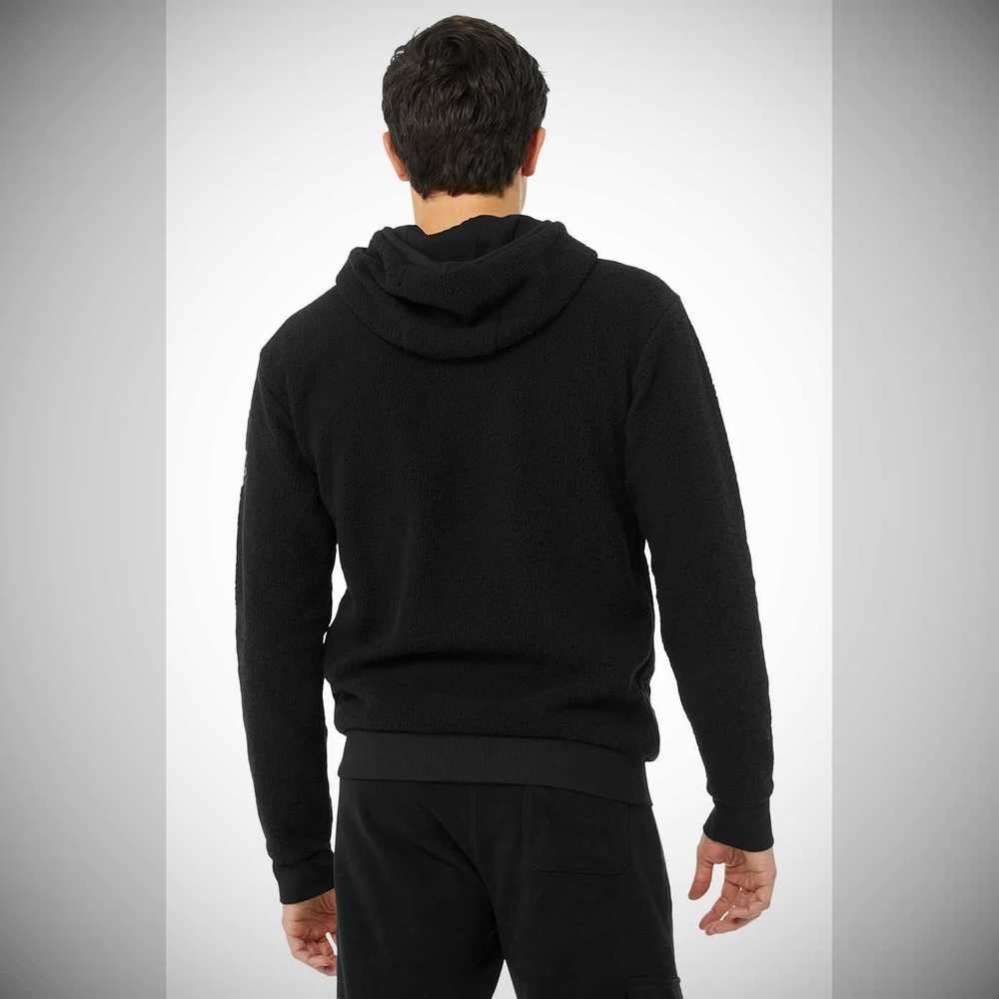 Ropa De Abrigo Alo Yoga Sherpa Hombre Negros | MX-85PQBW