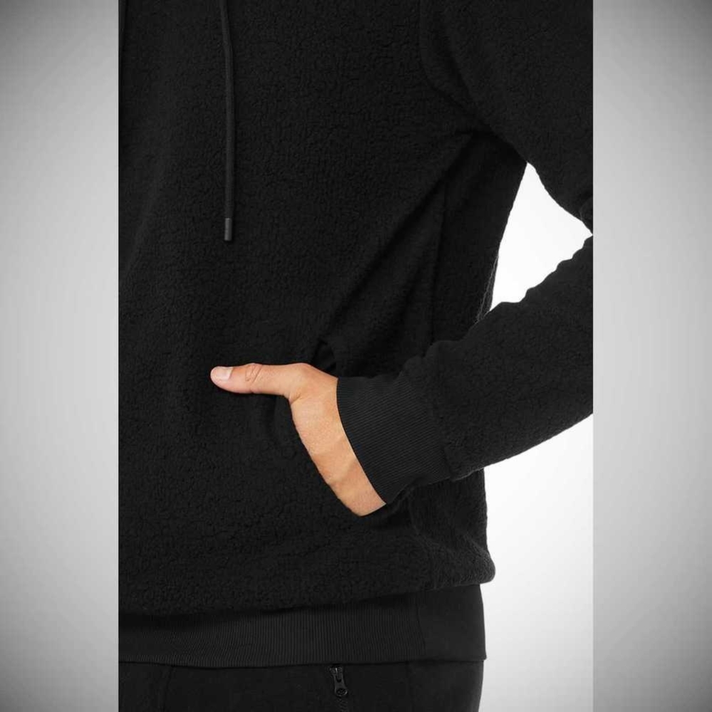 Ropa De Abrigo Alo Yoga Sherpa Hombre Negros | MX-85PQBW