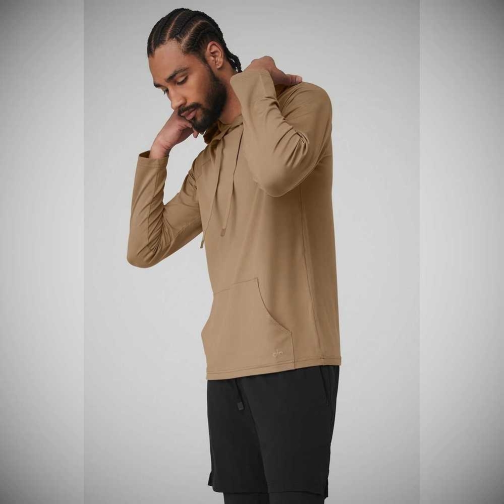 Ropa De Abrigo Alo Yoga The Conquer Hombre Marrom | MX-04HEIZ