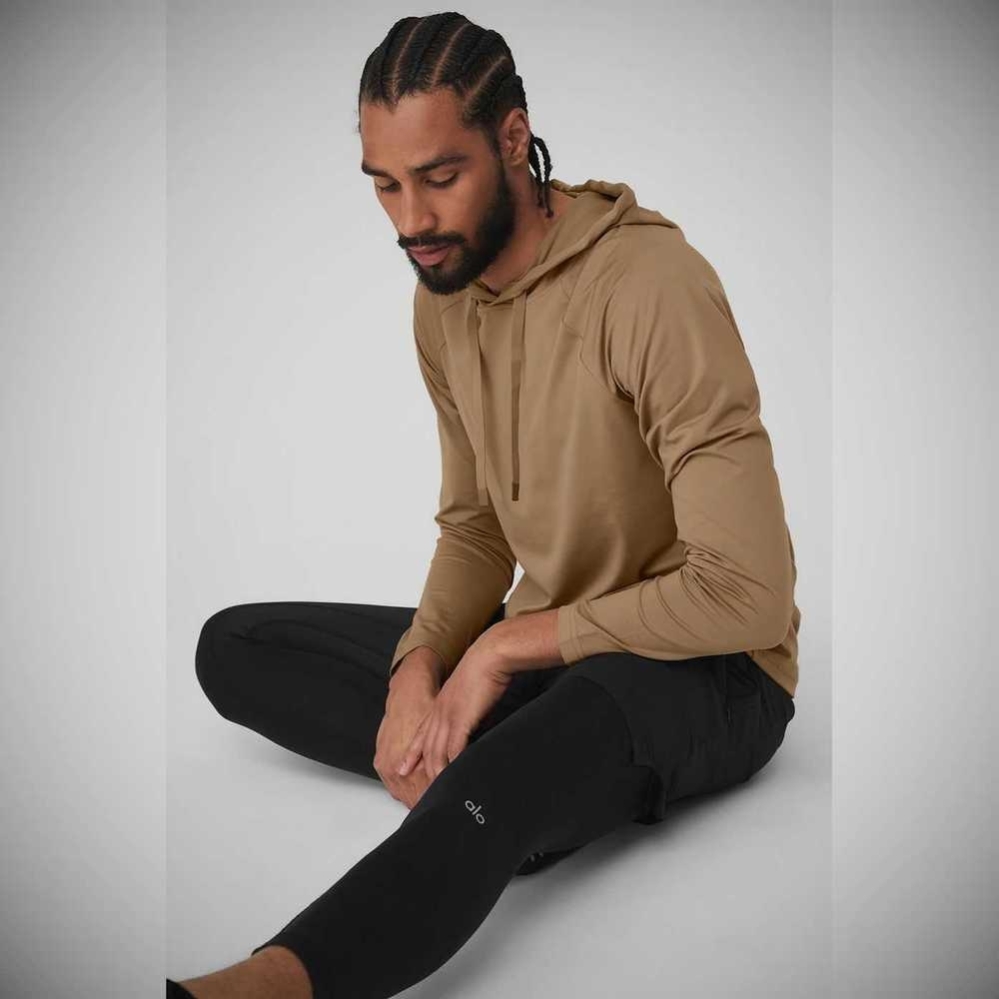 Ropa De Abrigo Alo Yoga The Conquer Hombre Marrom | MX-04HEIZ