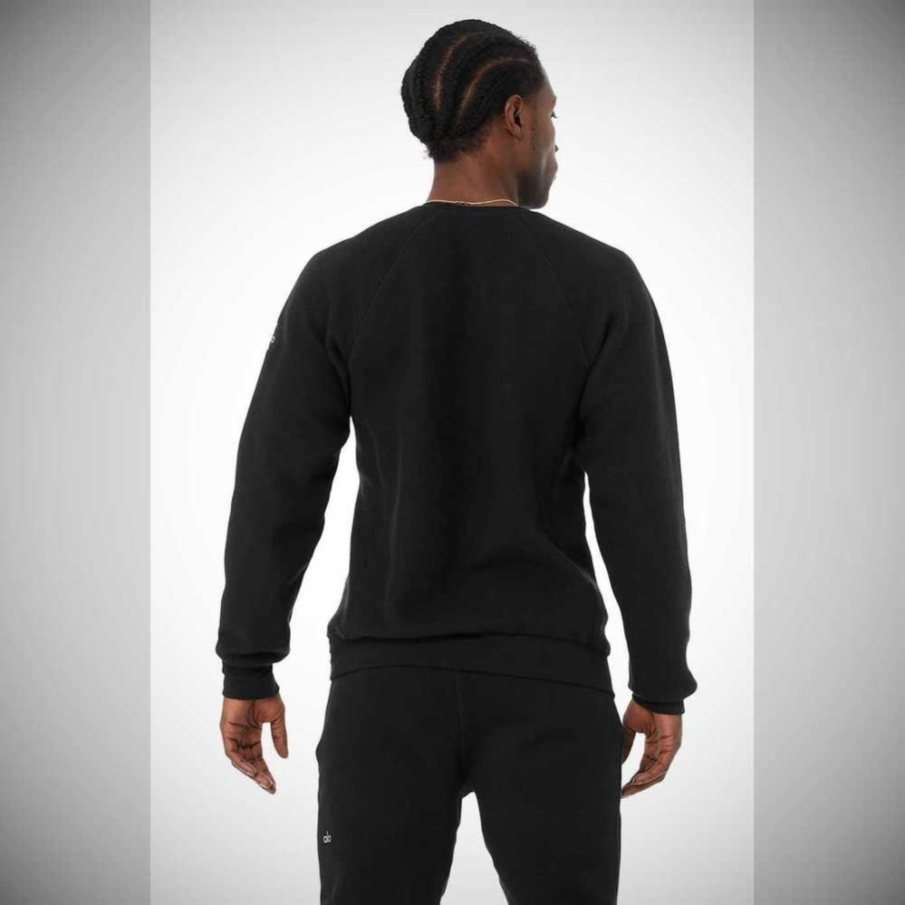 Ropa De Abrigo Alo Yoga Triumph Crew Neck Sweatshirt Hombre Negros | MX-05PTNY