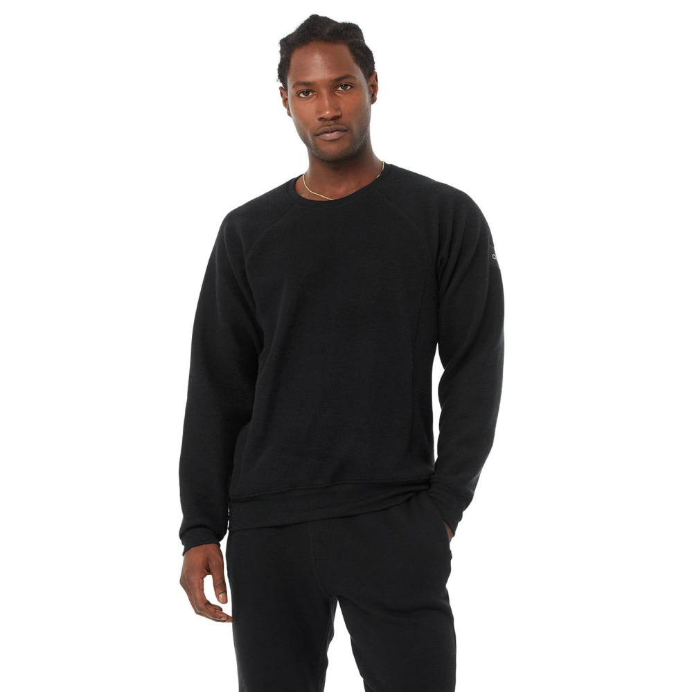 Ropa De Abrigo Alo Yoga Triumph Crew Neck Sweatshirt Hombre Negros | MX-05PTNY