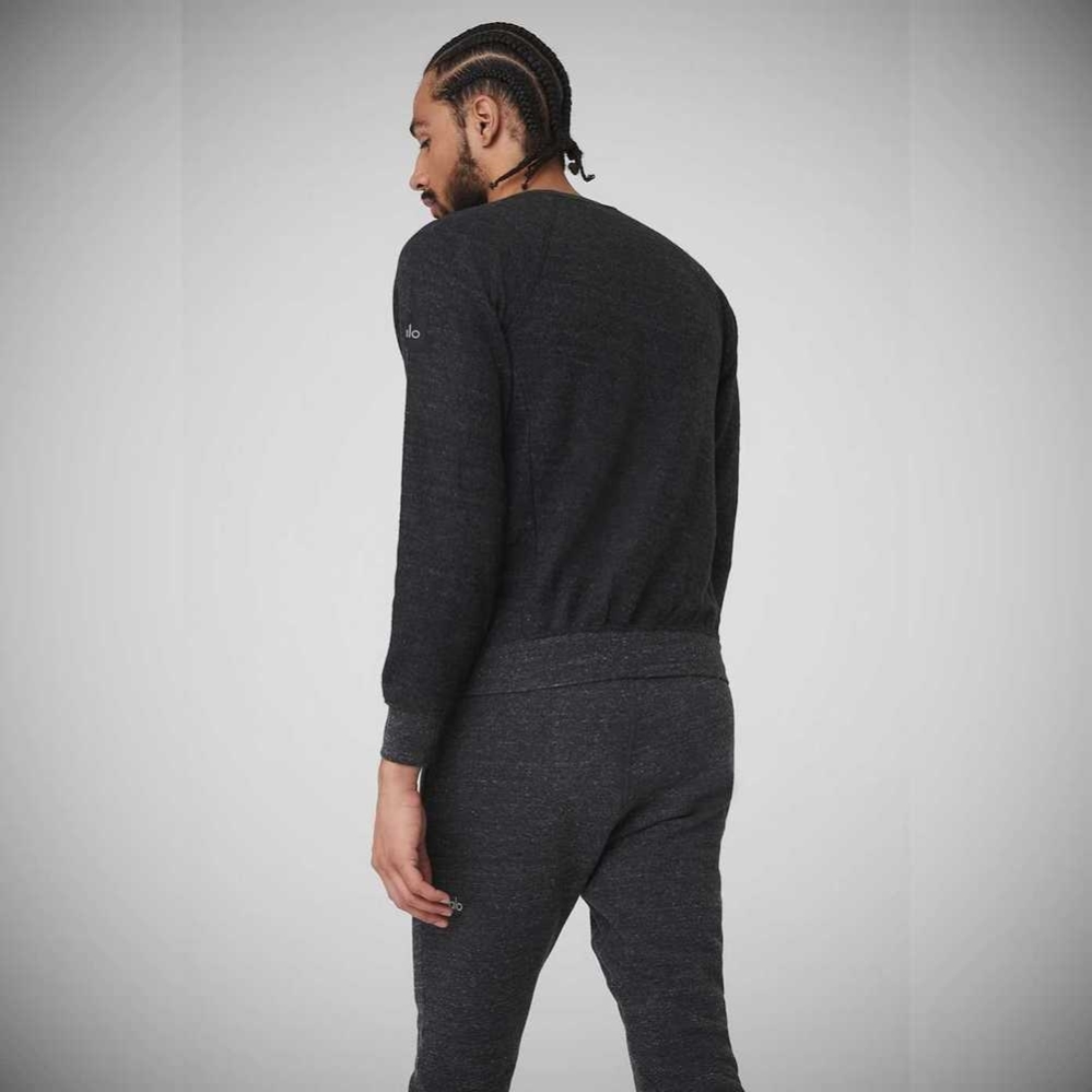 Ropa De Abrigo Alo Yoga Triumph Crew Neck Sweatshirt Hombre Negros | MX-28GFSI