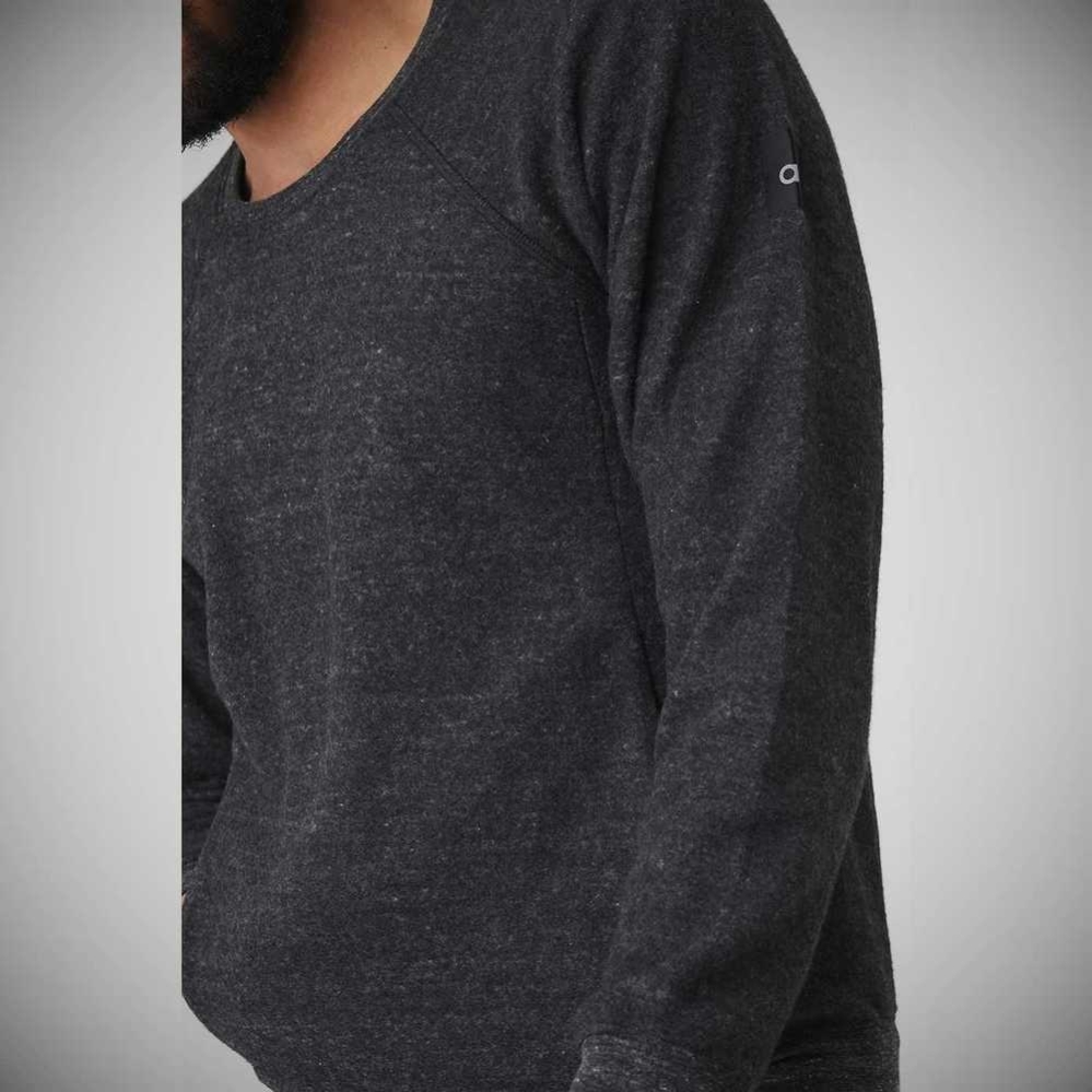 Ropa De Abrigo Alo Yoga Triumph Crew Neck Sweatshirt Hombre Negros | MX-28GFSI