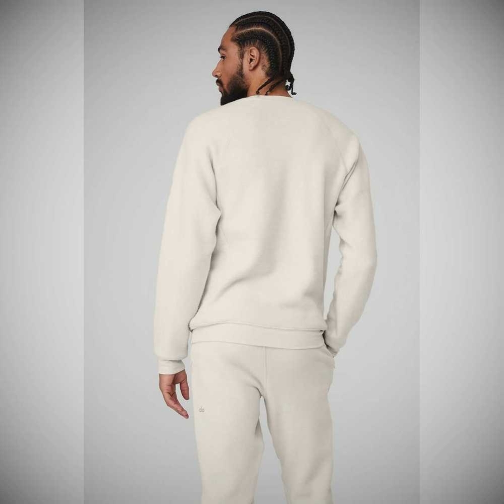 Ropa De Abrigo Alo Yoga Triumph Crew Neck Sweatshirt Hombre Beige | MX-68PNJZ