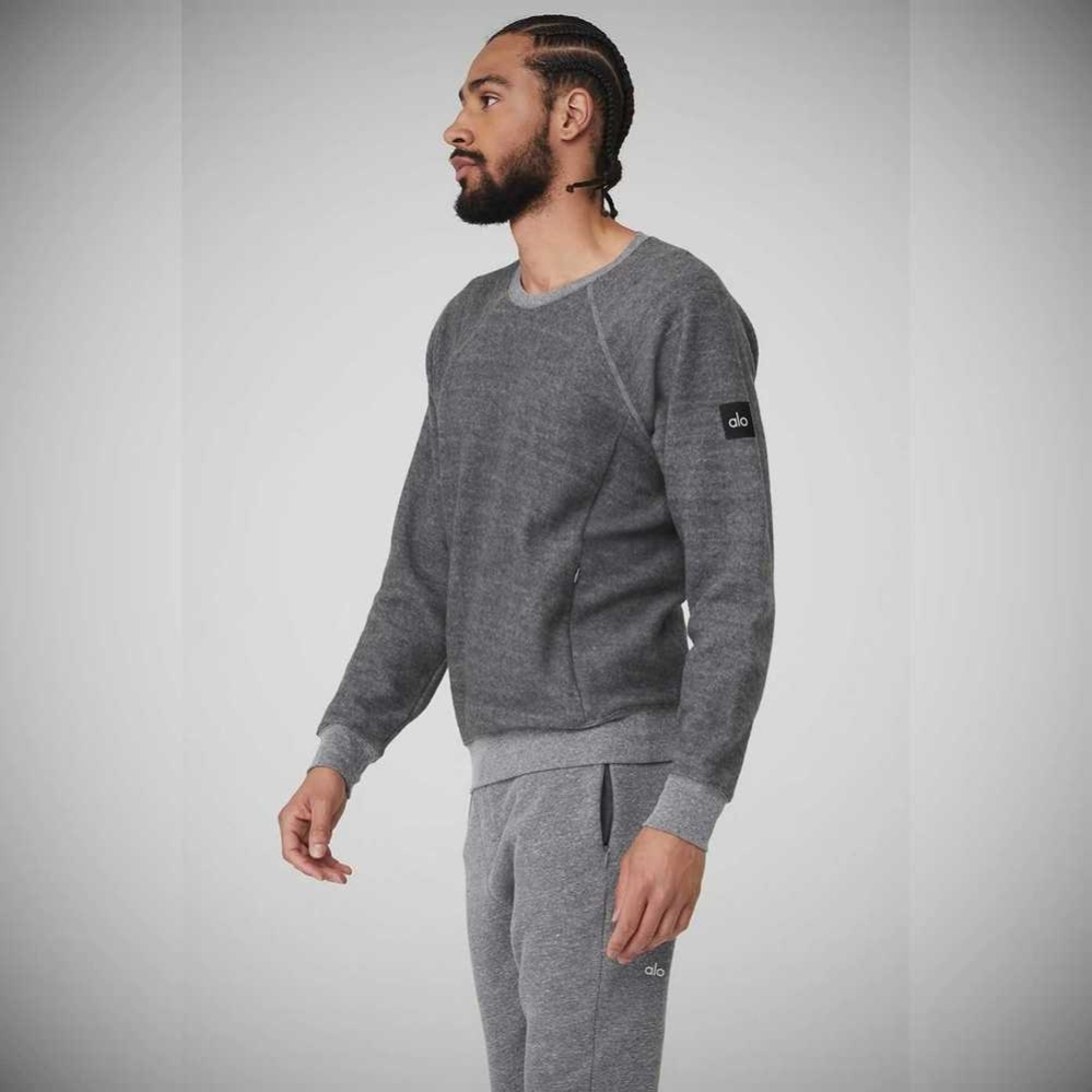 Ropa De Abrigo Alo Yoga Triumph Crew Neck Sweatshirt Hombre Grises | MX-75FPAB