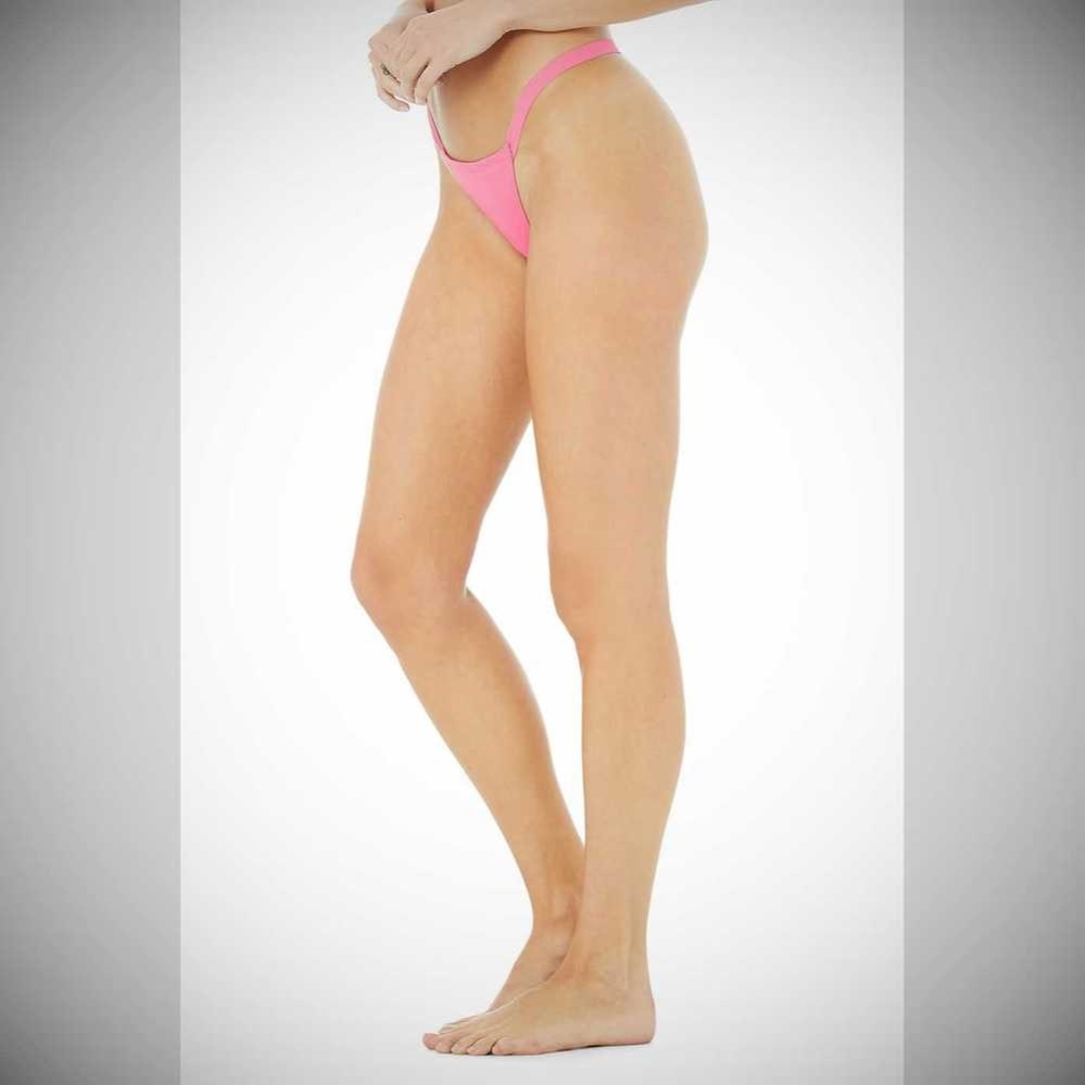 Ropa Interior Alo Yoga Airbrush Invisible String Tanga Mujer Rosas | MX-18TEJX