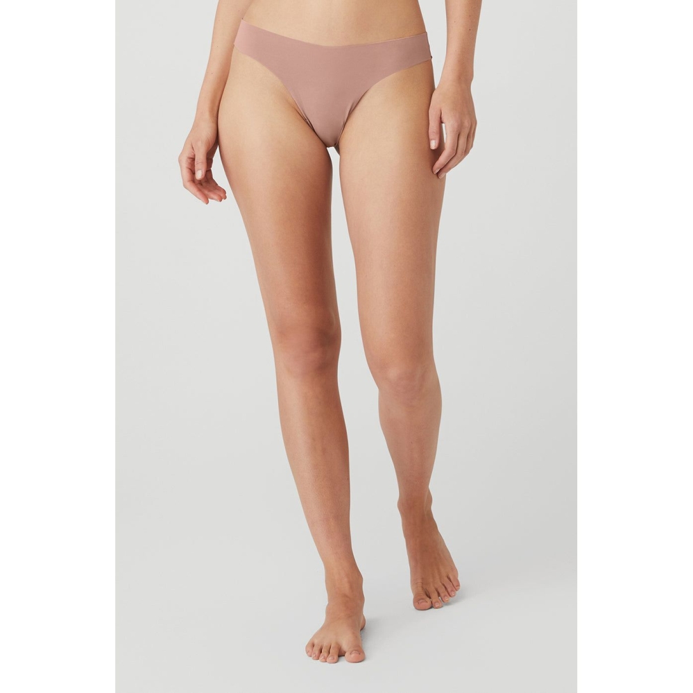 Ropa Interior Alo Yoga Airbrush Invisible Tanga Mujer Smoky Quartz | MX-19TPLY