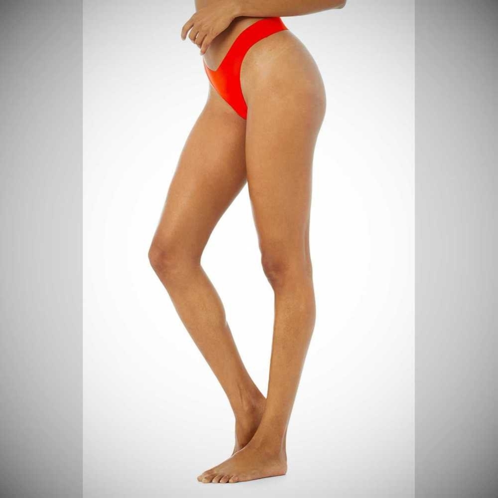 Ropa Interior Alo Yoga Airbrush Invisible Tanga Mujer Cherry | MX-25WBPE