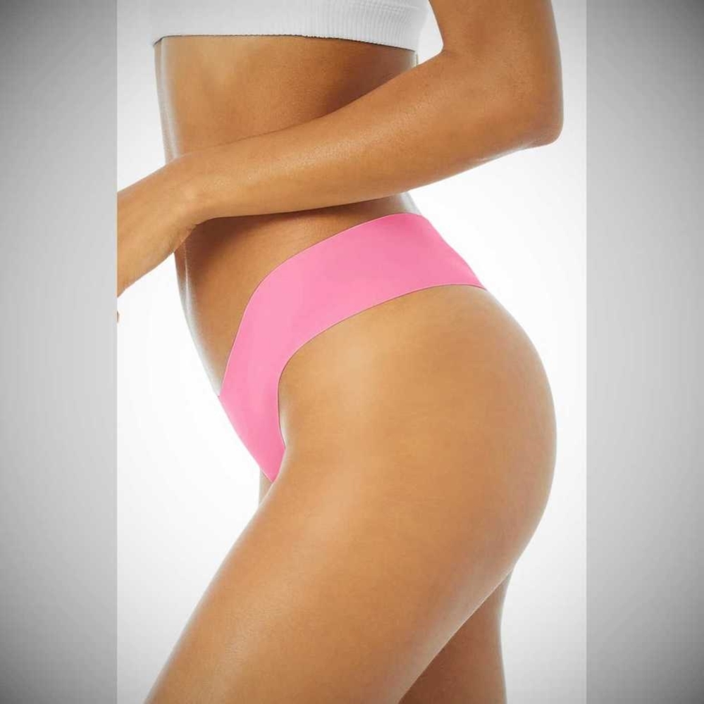 Ropa Interior Alo Yoga Airbrush Invisible Cheeky Mujer Rosas | MX-64OWGU