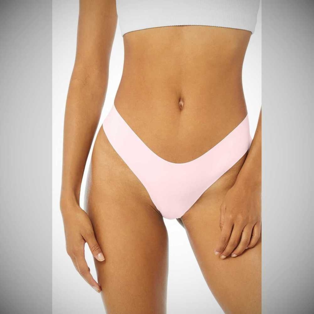 Ropa Interior Alo Yoga Airbrush Invisible Cheeky Mujer Rosas | MX-76PANW