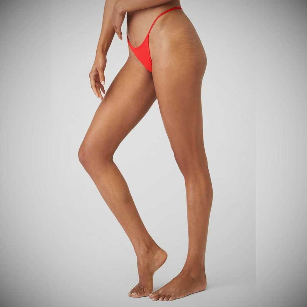 Ropa Interior Alo Yoga Airmesh Venus Tanga Mujer Rojos | MX-25TGFW