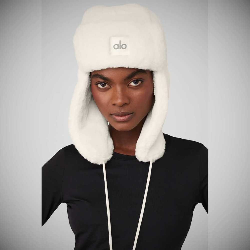 Sombreros Alo Yoga Faux Fur Polar Mujer Blancos | MX-27CQBP