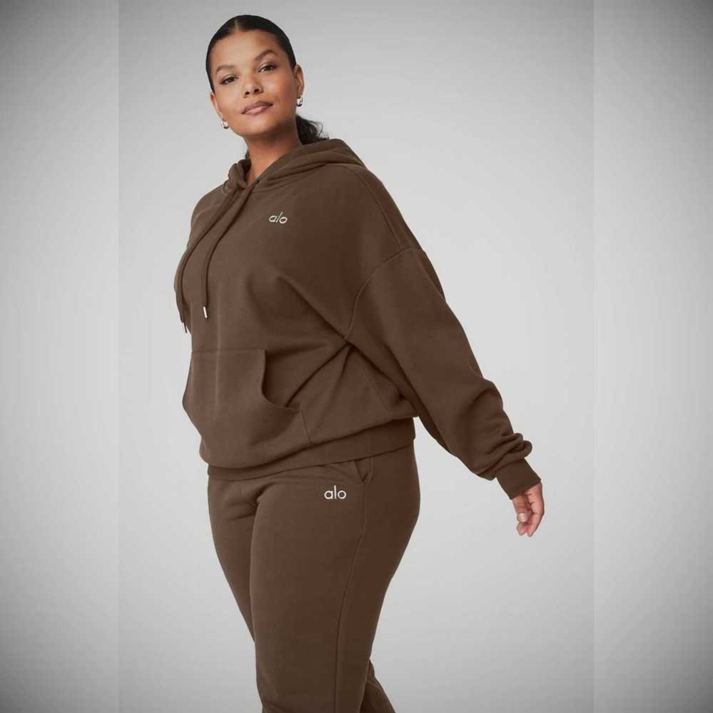 Sudadera Con Capucha Alo Yoga Accolade Mujer Cafes | MX-28HINQ