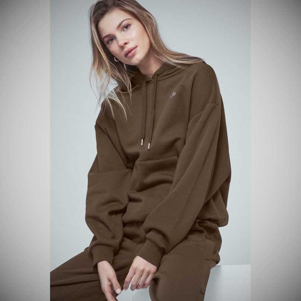 Sudadera Con Capucha Alo Yoga Accolade Mujer Cafes | MX-28HINQ