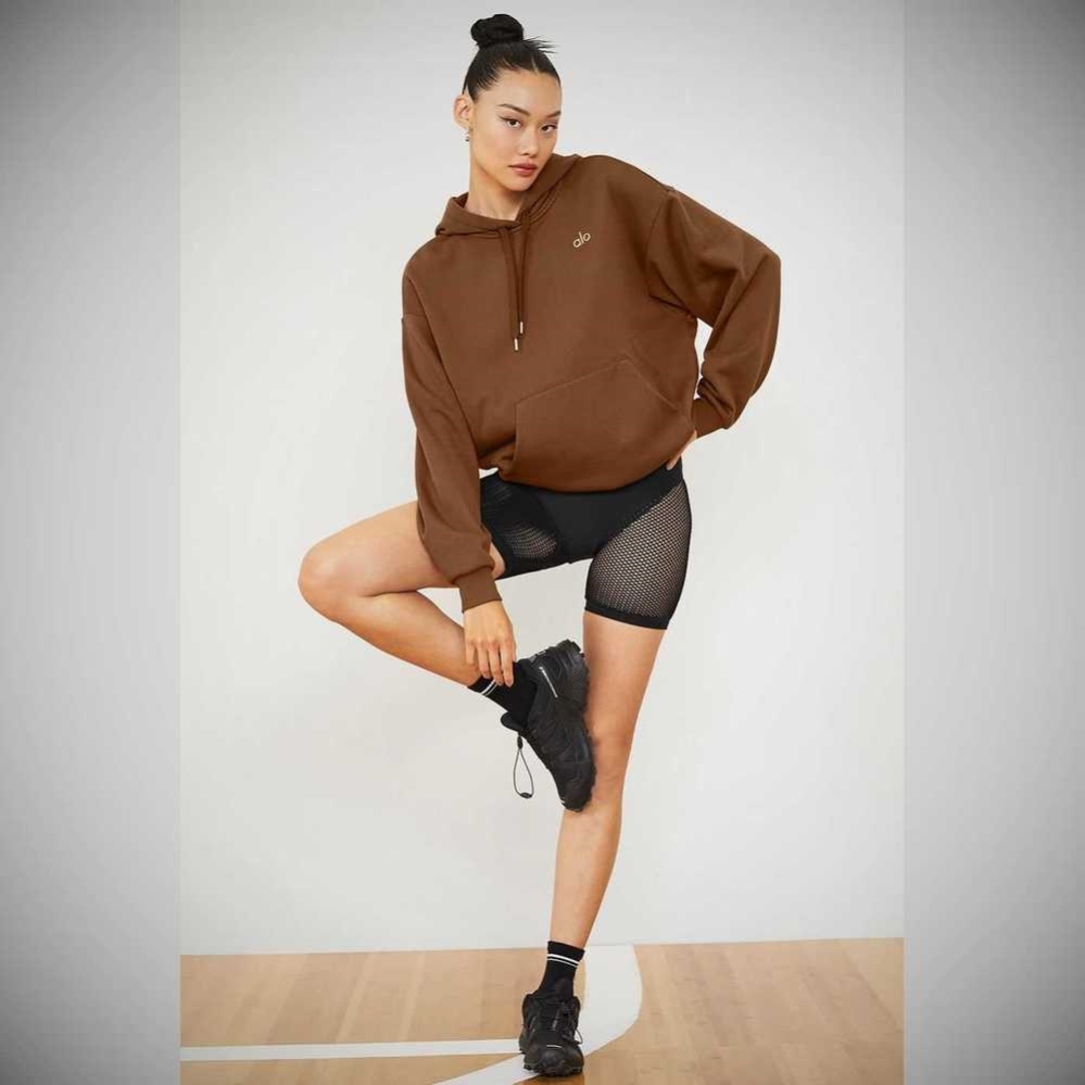 Sudadera Con Capucha Alo Yoga Accolade Mujer Marrom | MX-34IRDN