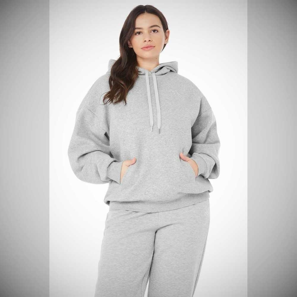 Sudadera Con Capucha Alo Yoga Accolade Mujer Grises | MX-39PDJS