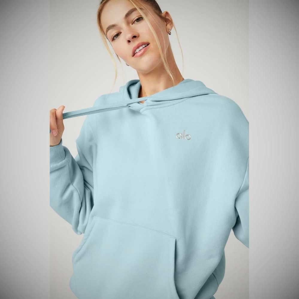 Sudadera Con Capucha Alo Yoga Accolade Mujer Azules | MX-68ICAK