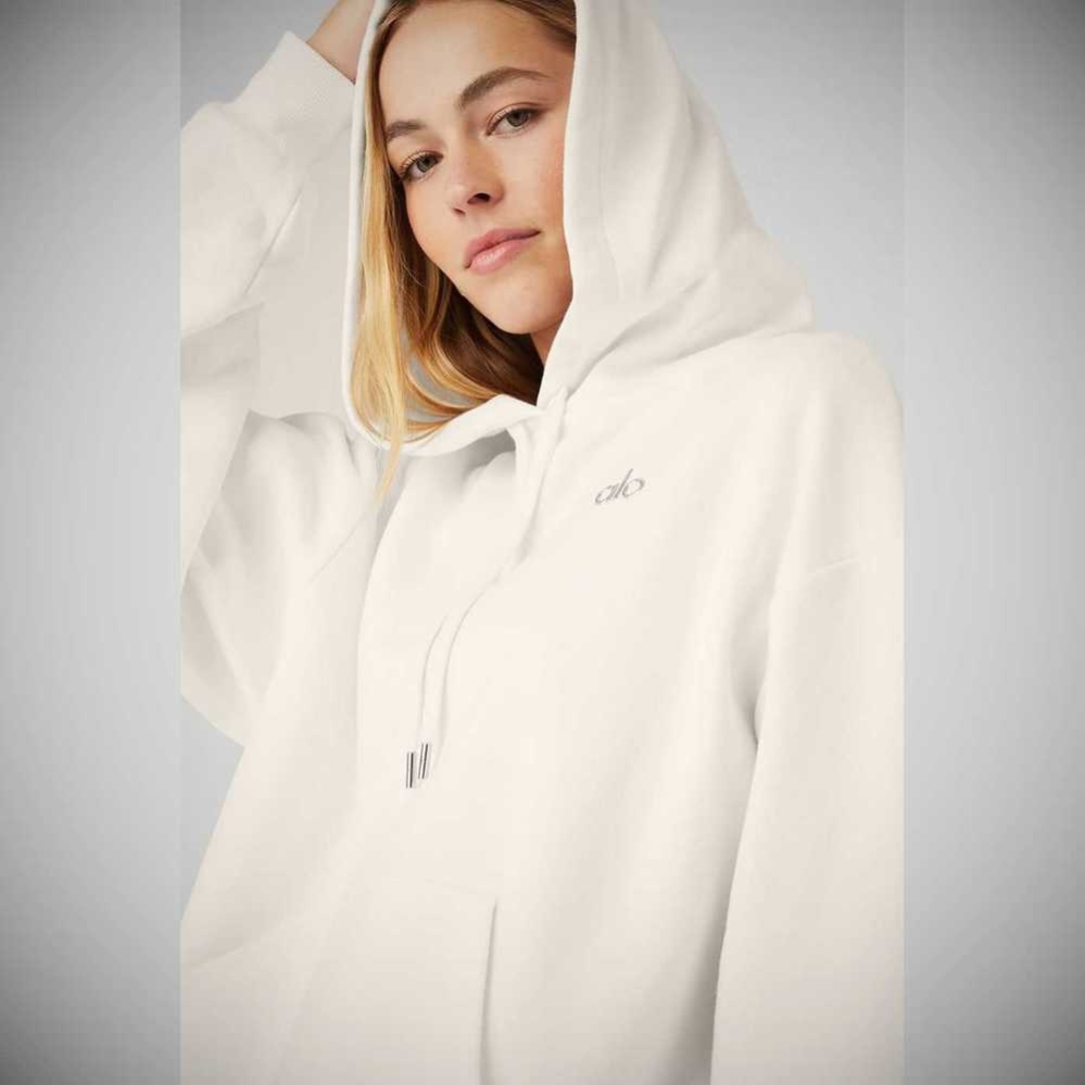 Sudadera Con Capucha Alo Yoga Accolade Mujer Blancos | MX-70CHLY