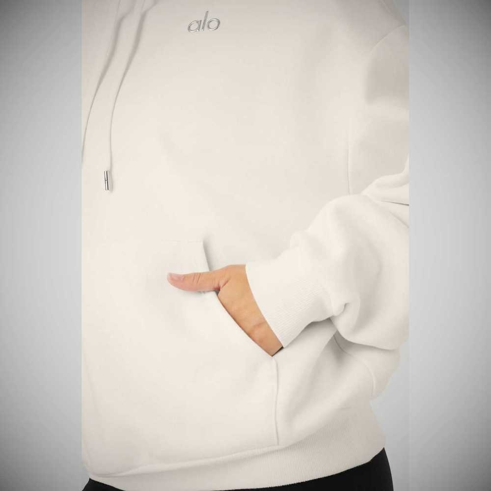 Sudadera Con Capucha Alo Yoga Accolade Mujer Blancos | MX-70CHLY