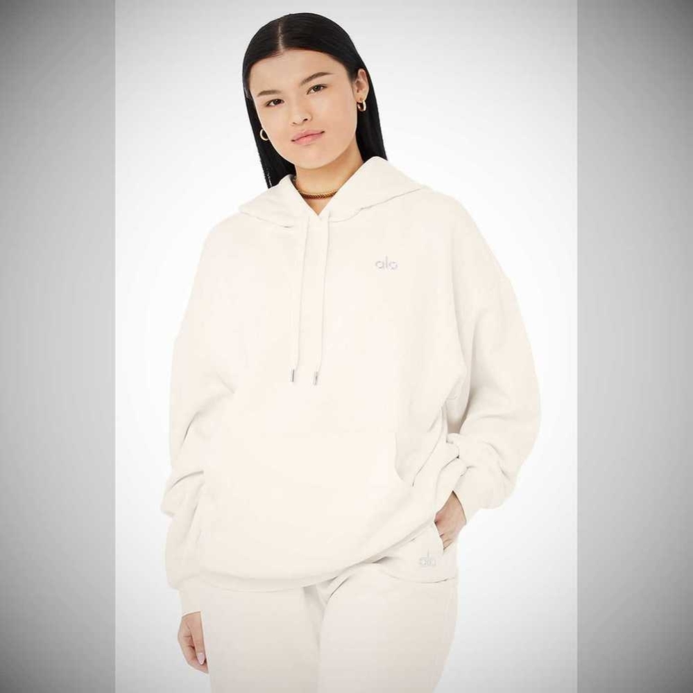 Sudadera Con Capucha Alo Yoga Accolade Mujer Blancos | MX-70CHLY