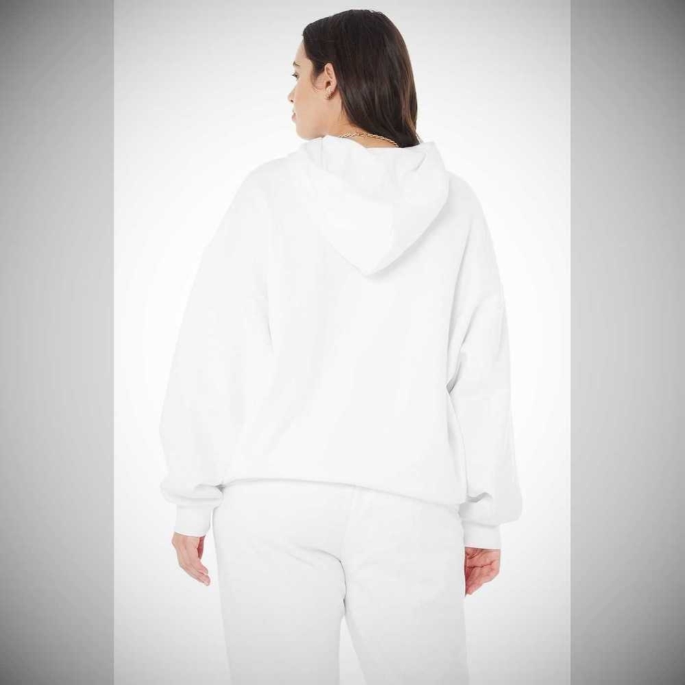 Sudadera Con Capucha Alo Yoga Accolade Mujer Blancos | MX-86EQRV