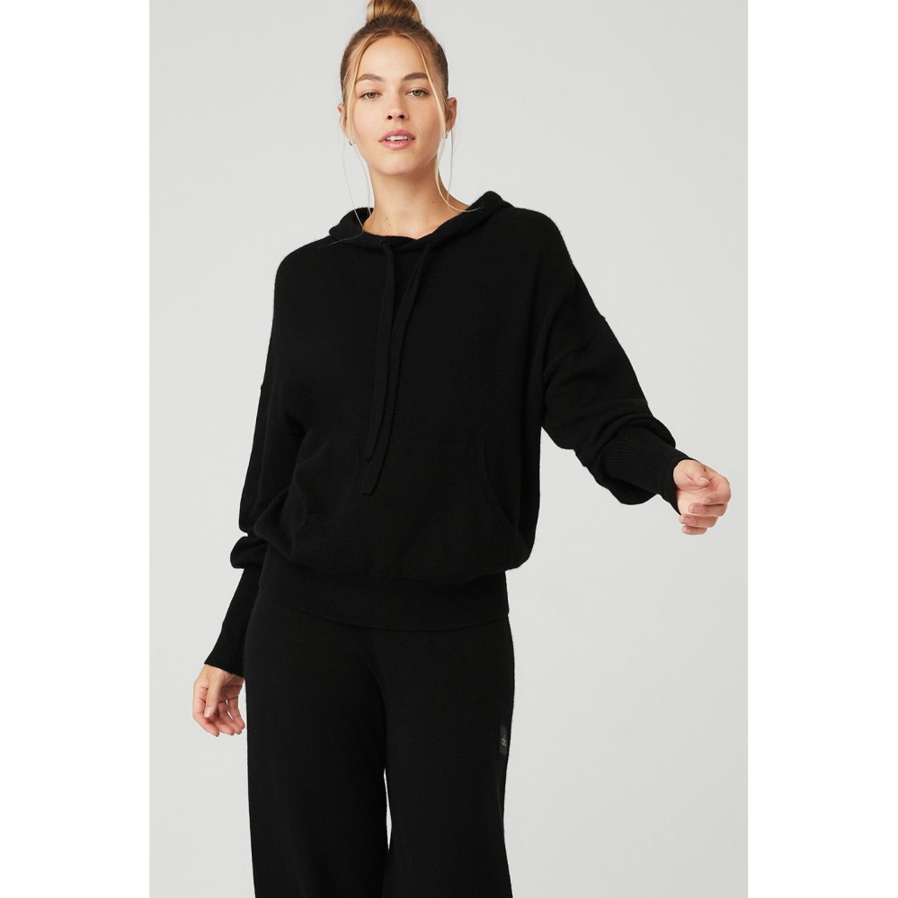 Sudadera Con Capucha Alo Yoga Cashmere Jet Set Mujer Negros | MX-16OPEL