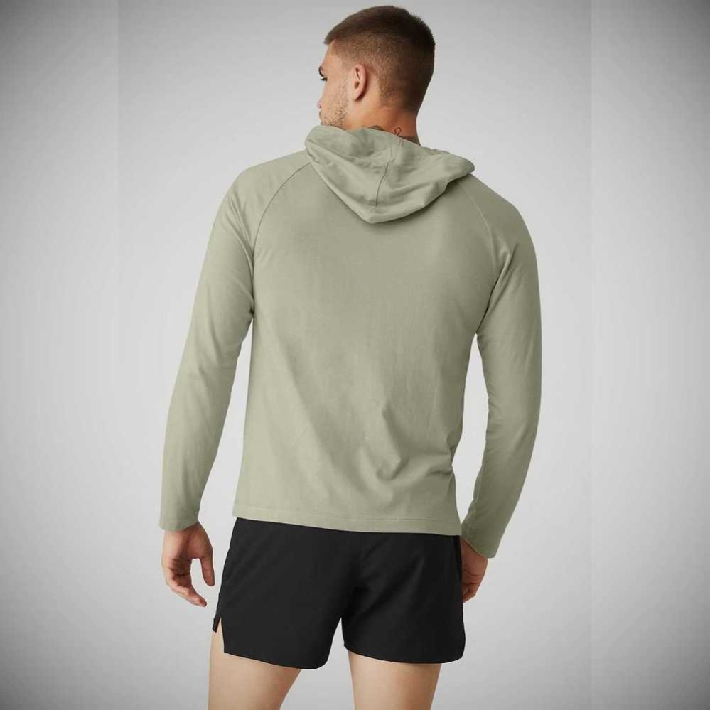 Sudadera Con Capucha Alo Yoga Core Encapuchado Runner Hombre Grises | MX-76WRKG