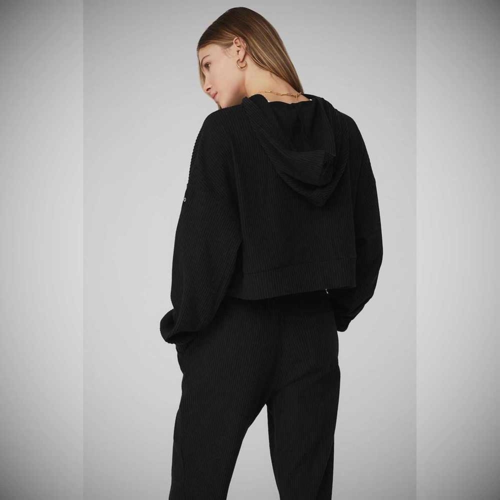 Sudadera Con Capucha Alo Yoga Muse Mujer Negros | MX-02KWBS